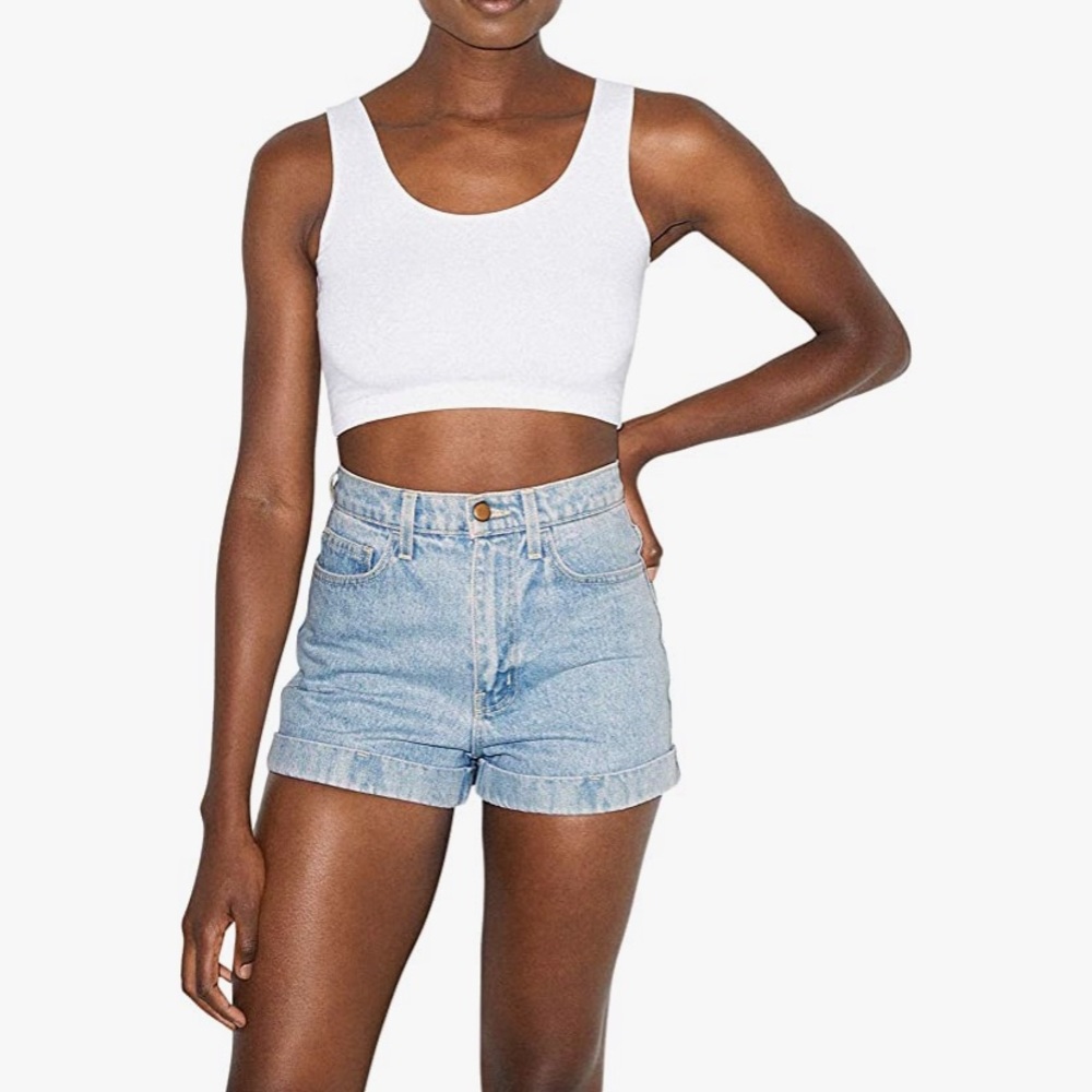 American Apparel High Rise Denim Shorts - size 25